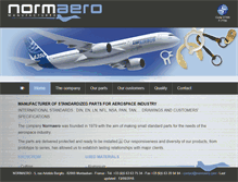 Tablet Screenshot of normaero.com